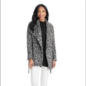 Mud Pie Leopard Tie FurJacket
